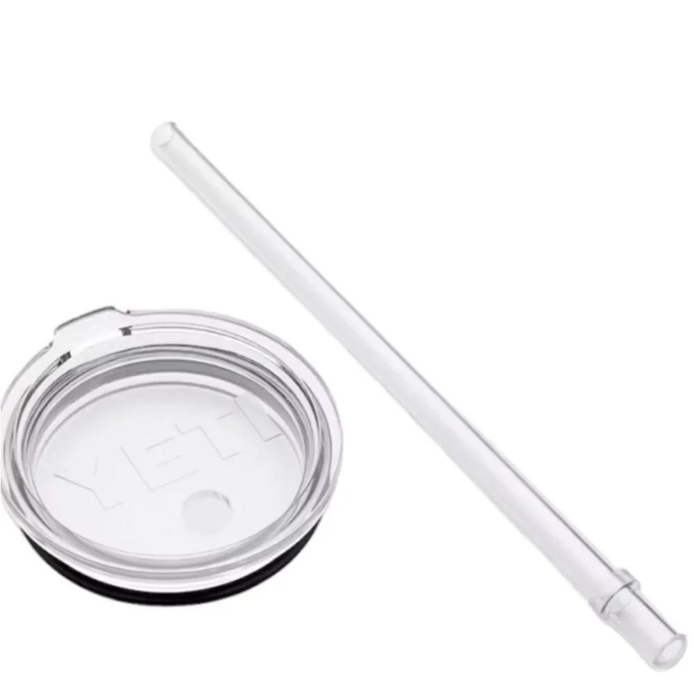 NWT YETI Rambler Straw Lid - Transparent ~ Set of Two